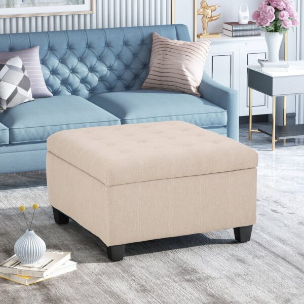 Isabella Tufted Storage Ottoman