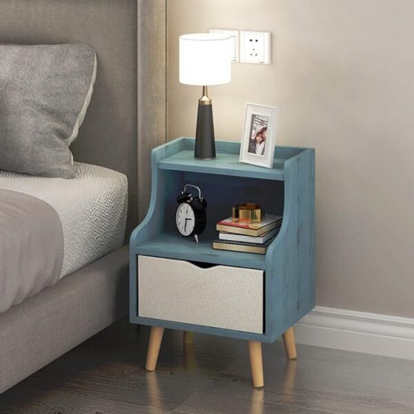 Wooden Open Shelve Night Stand