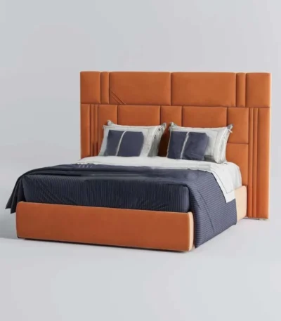 Nordic Style Modern Bedroom Fabric Bed