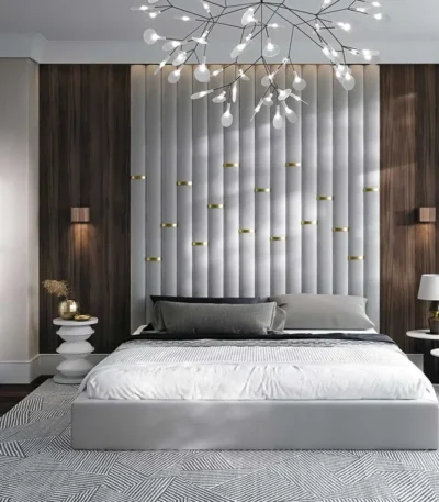 Personalized Wall Panel Headboard Bed