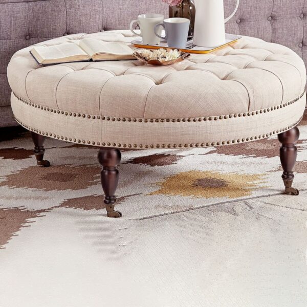 Tufted Round Ottoman