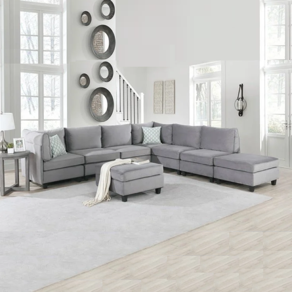 Simona 8Pc Modular Sectional Sofa