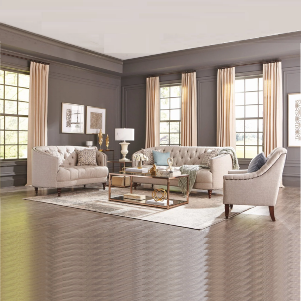 Royal Tufted Curved Back Sofa