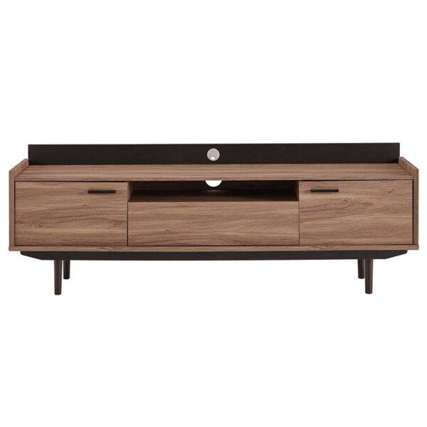 Tv stand in walnut black
