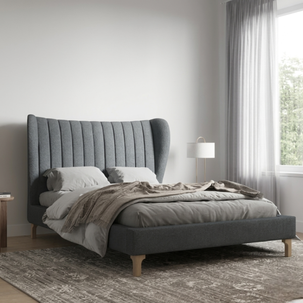 wing back bed