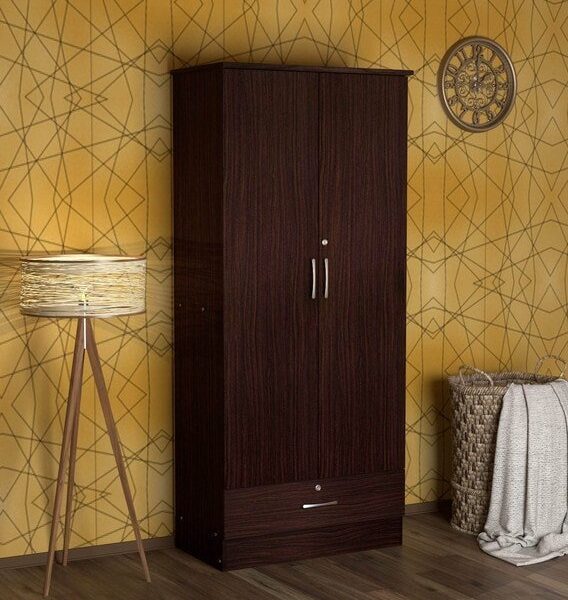 2 Door Wardrobe with 1 Drawer