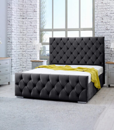 Macono Deep Button Tufted Bed Frame