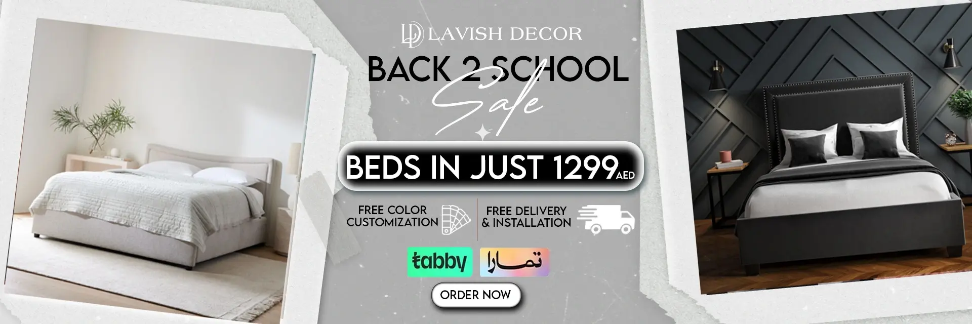 bed frame offer banner