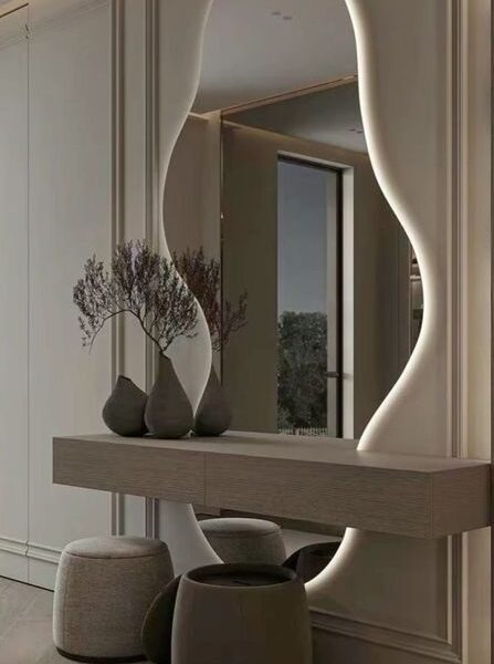 Modern Wall Dresser with Mirror