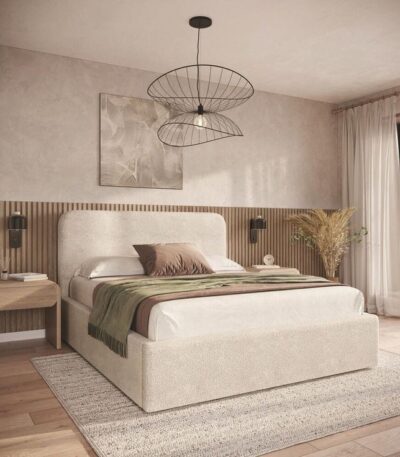 Queen Upholstered Bed – Modern, Stylish & Comfortable