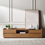 Modern Wooden TV Unit with Storage – Minimalist Media Console