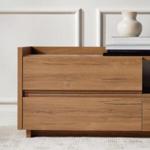 Modern Wooden TV Unit with Storage – Minimalist Media Console