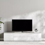 Modern TV Cabinet with Storage Drawers – Engineered Wood Entertainment Unit