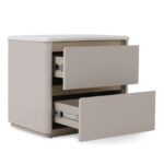 Modern 2-Drawer Bedside Table – Stylish Wooden Nightstand