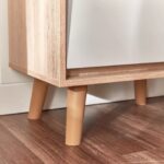 Modern Wooden Nightstand with Drawers & Scandinavian Design