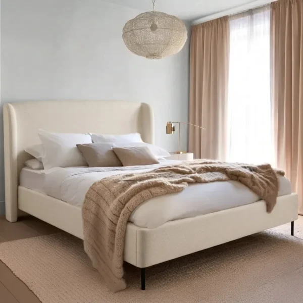 Angled headboard Bed