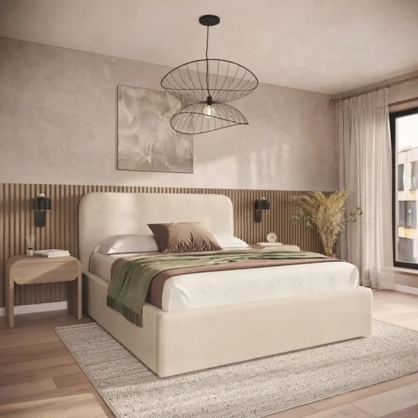 Queen Upholstered Bed – Modern, Stylish & Comfortable