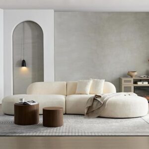 Luxury Modern Curved Sectional Sofa – Elegant & Comfortable