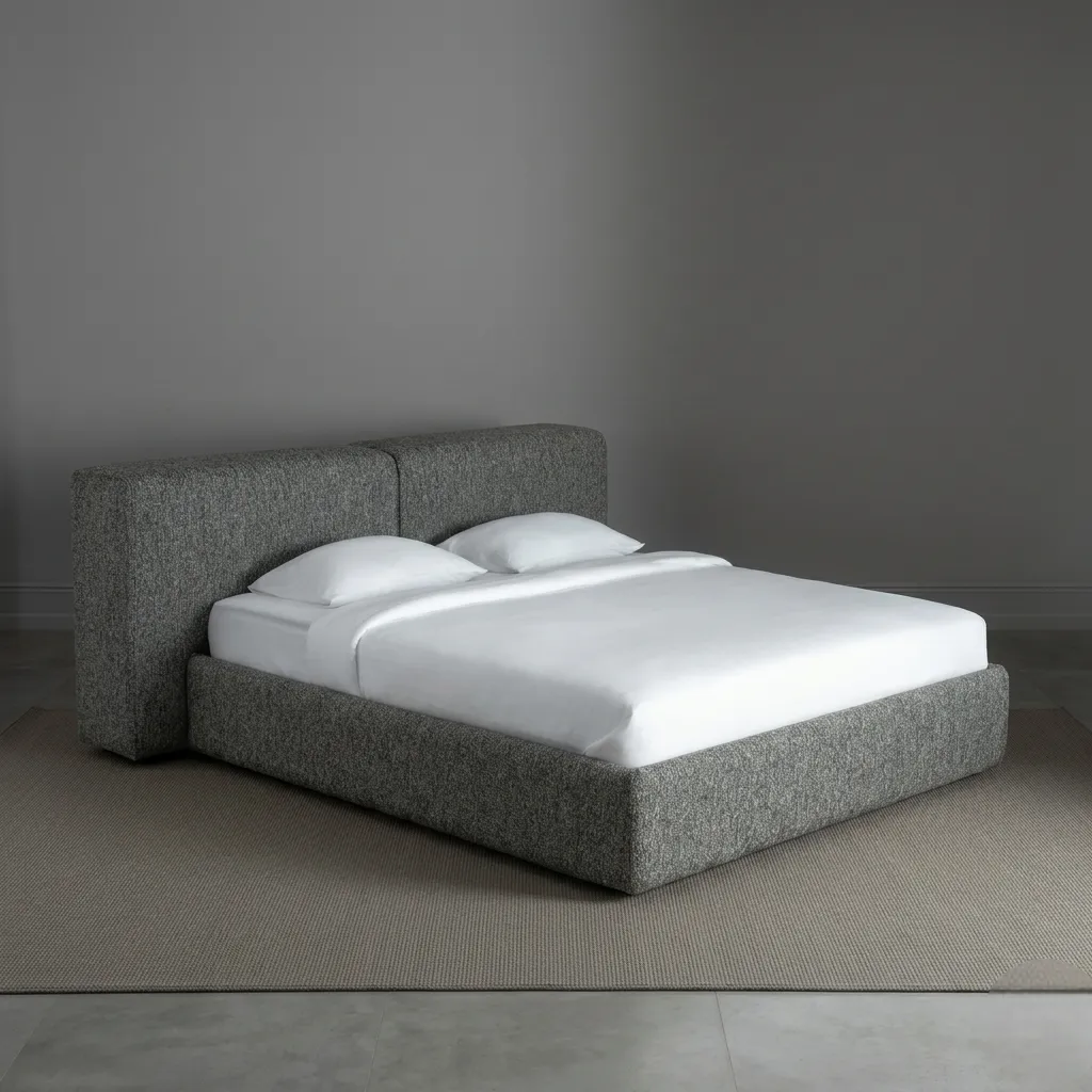 upholstered bed
