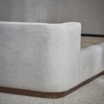 Wingback Upholstered King Bed