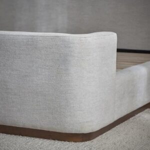 Wingback Upholstered King Bed