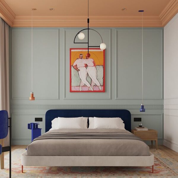 Celano Velvet Curve Elegance Bed