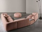 PaleRose Curve Modular Sofa