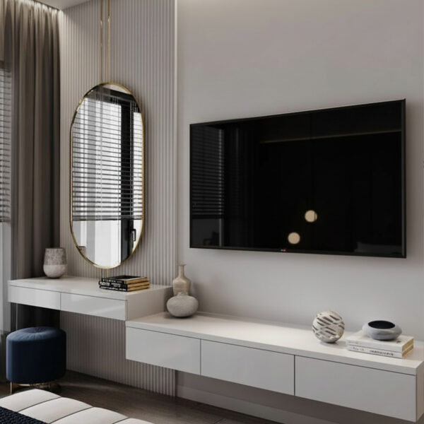 Velmora Luxe TV Unit & Vanity Dresser Set