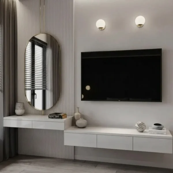Velmora Luxe TV Unit & Vanity Dresser Set