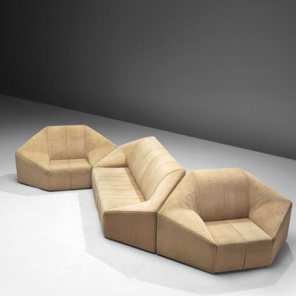 HexaCurve Modular Fabric Sofa