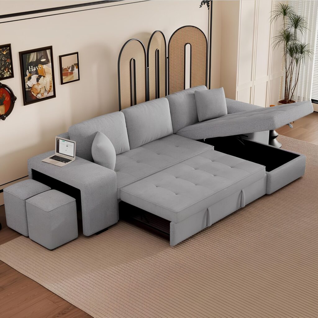 Atlas L-Shape Sofa Bed with Storage