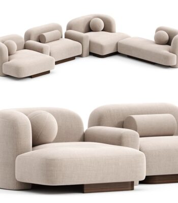 Artoza Sculptural Sectional Sofa