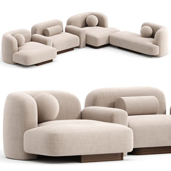 Artoza Sculptural Sectional Sofa