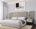 Aurestia Geo High Headboard Bed