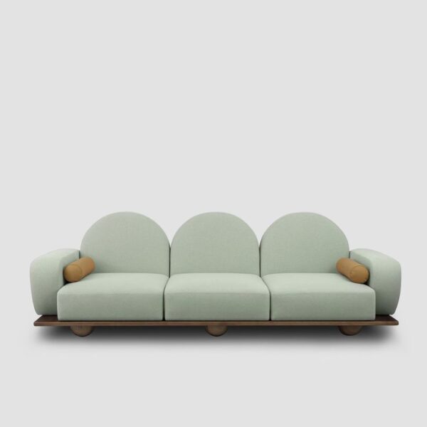 Mintara Luxe Arc Statement Sofa