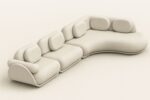 Zafira Contemporary Curve Sectional