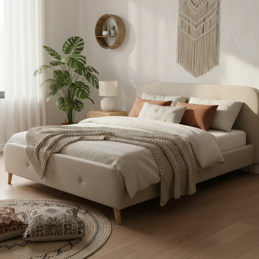 Virelisse ReadyMade Luxe Upholstered Bed