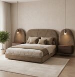 Zenvora Arcveil High Headboard Bed