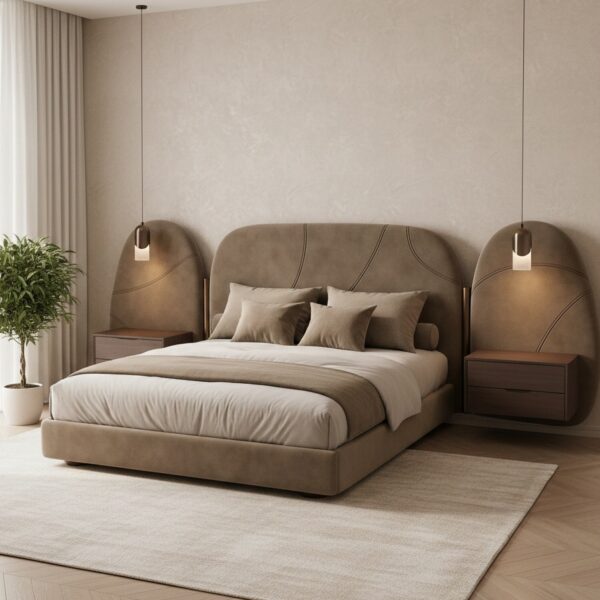 Zenvora Arcveil High Headboard Bed