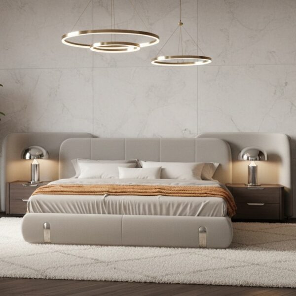 Aurexen Velmora High Headboard Bed