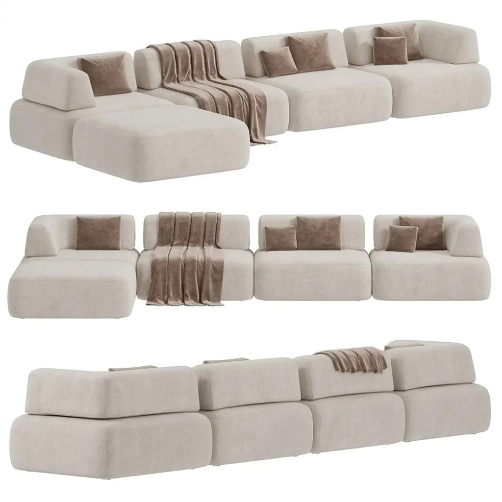 Calvio Modern Signature Block Sectional