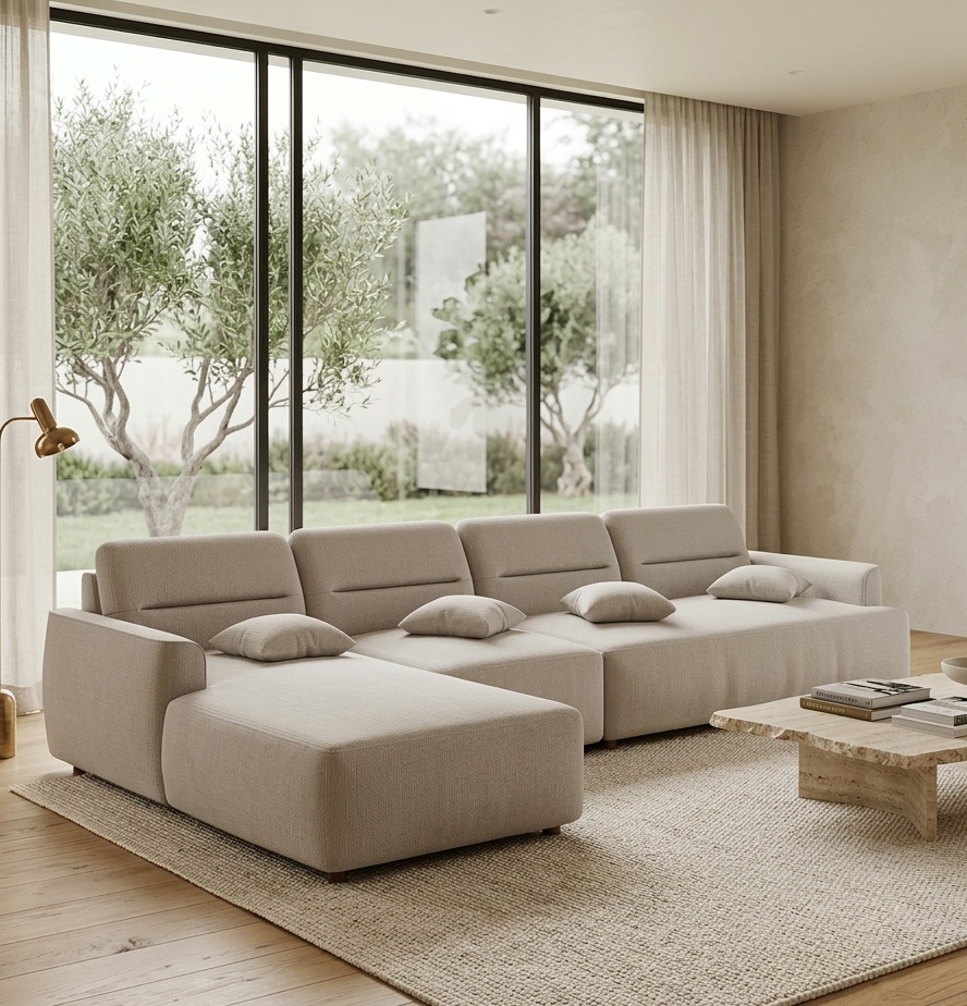 Bania Modern Living Chaise Sofa
