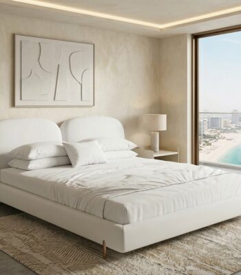 Celvio Minimal Curve Platform Bed