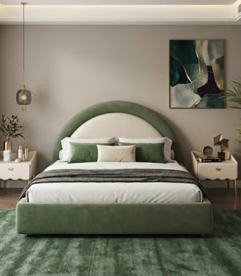 Aveline Velvet Curve Bed